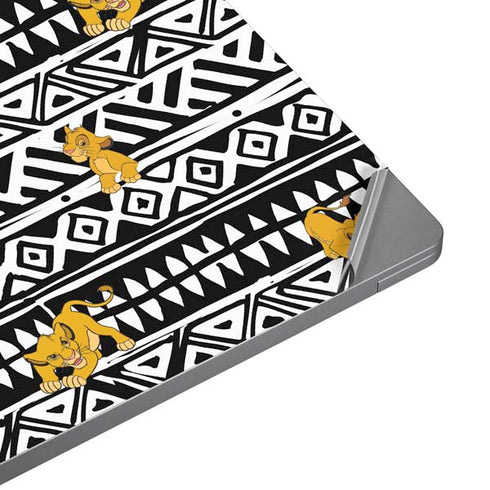 Disney The Lion King Simba Tribal Print Universal Laptop 12in (9.8 x 6.8in) Skin